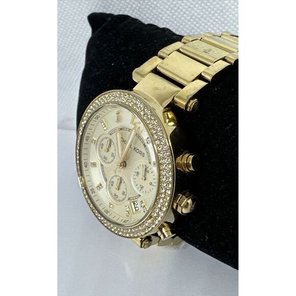 Michael Kors Parker MK5354 Women\'s Gold Stainless Steel Analog Dial Watch NUL5 main image 7